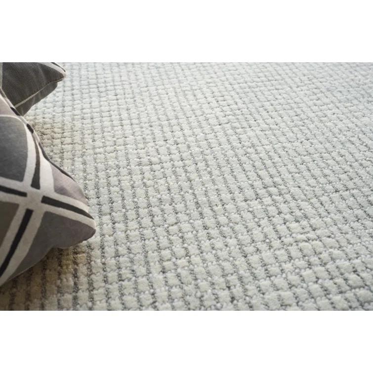 Key West Handmade Hand-Tufted New Zealand Wool Light Silver Area Rug