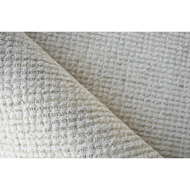 Rectangle Key West Hand Tufted Wool Area Rug in Light Beige