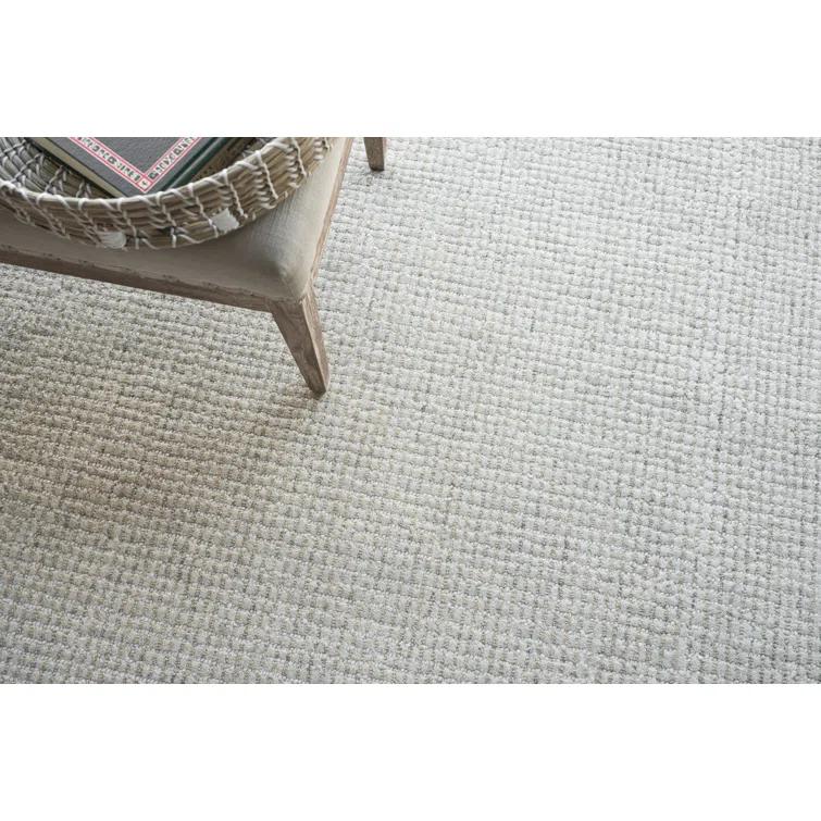 Rectangle Key West Hand Tufted Wool Area Rug in Light Beige