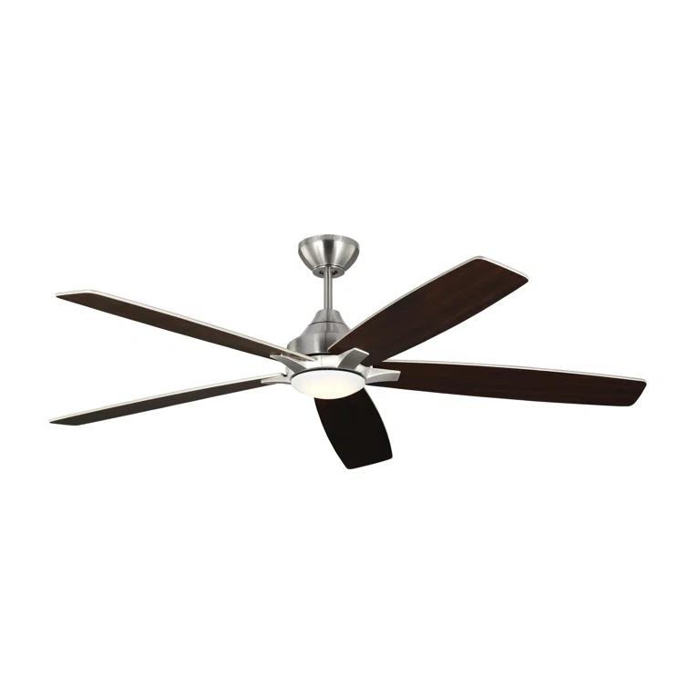 Lise 60'' 5 Blade Ceiling Fan with LED Light Kit