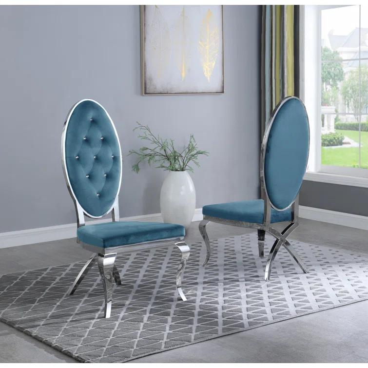 - Person Glass Top Double Pedestal Dining Set