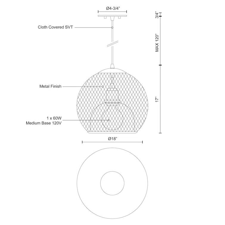 Kuzco Lighting 1 - Light Single Pendant
