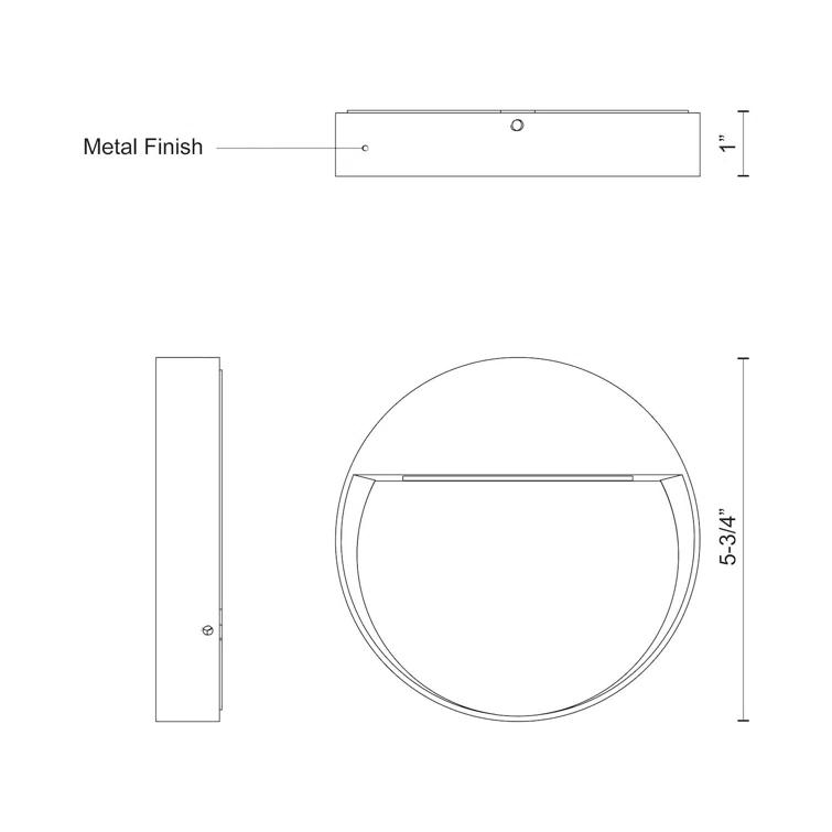 Kuzco Lighting Mesa Aluminum LED Wall Light