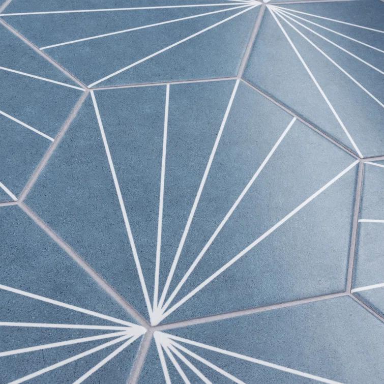 Merola Tile Aster 9" x 10" Porcelain Patterned Wall & Floor Tile