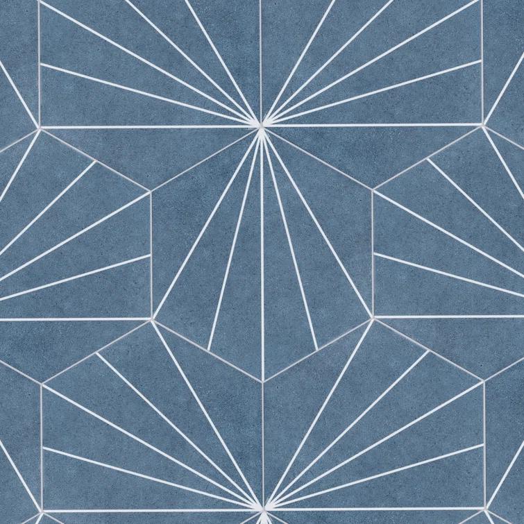 Merola Tile Aster 9" x 10" Porcelain Patterned Wall & Floor Tile
