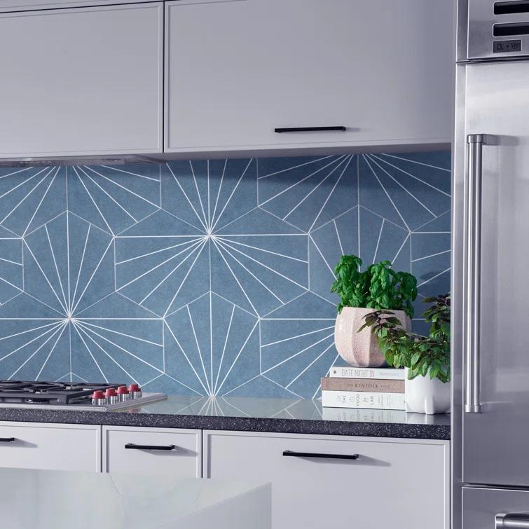 Merola Tile Aster 9" x 10" Porcelain Patterned Wall & Floor Tile