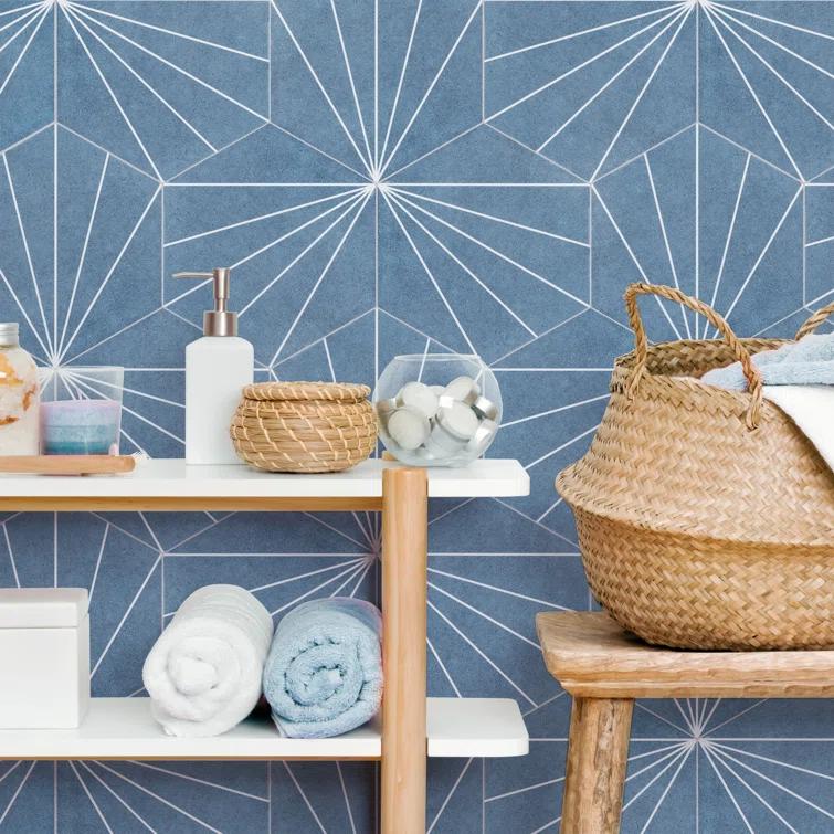 Merola Tile Aster 9" x 10" Porcelain Patterned Wall & Floor Tile