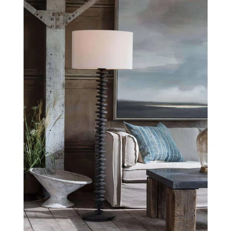 Fishbone Floor Lamp by Regina Andrew - Ebony