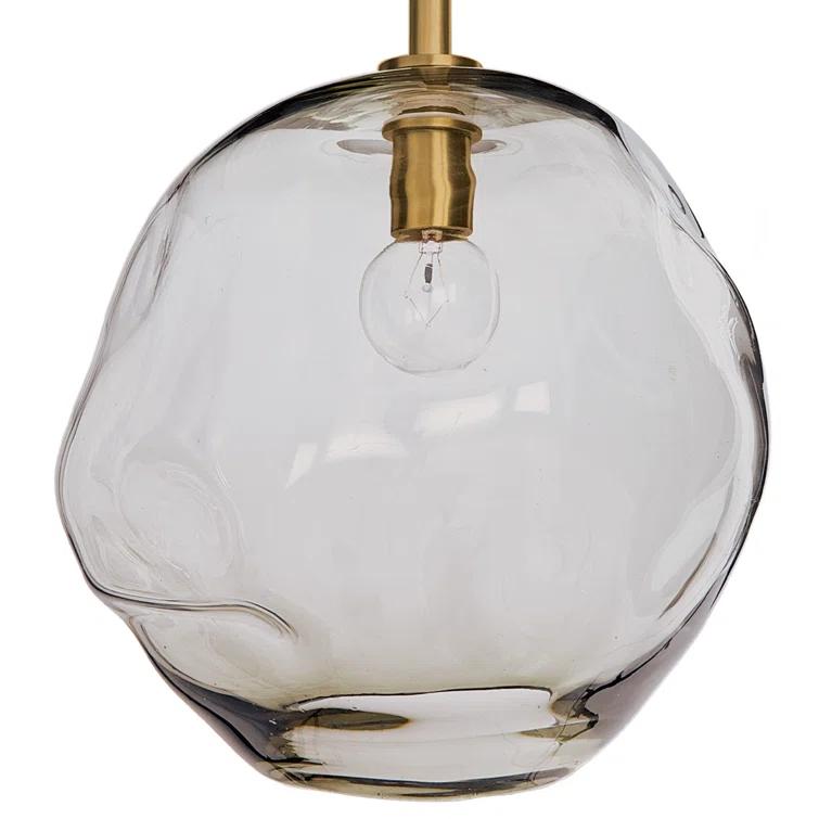 Molten Pendant with Smoke Glass