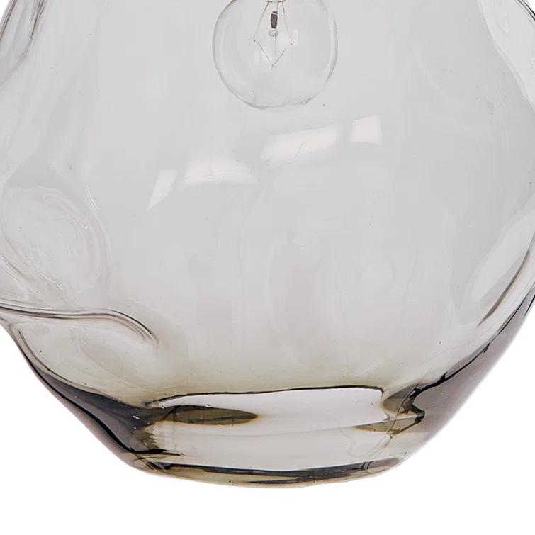 Molten Pendant with Smoke Glass