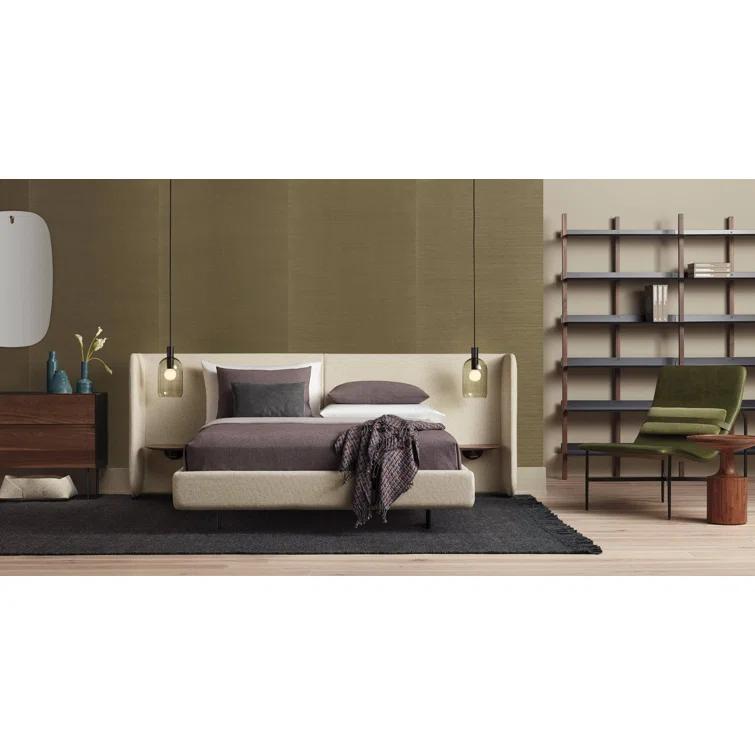 Hunker Upholstered Panel Bed