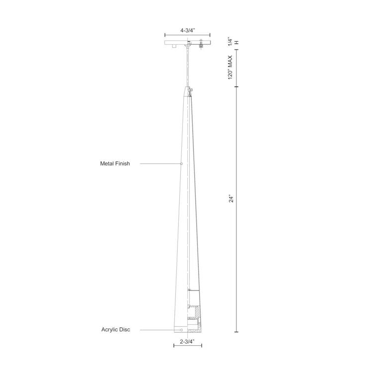 Mina 1 - Light LED Single Pendant