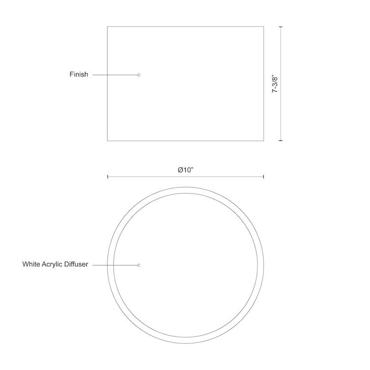 Trafalgar LED Flush Mount