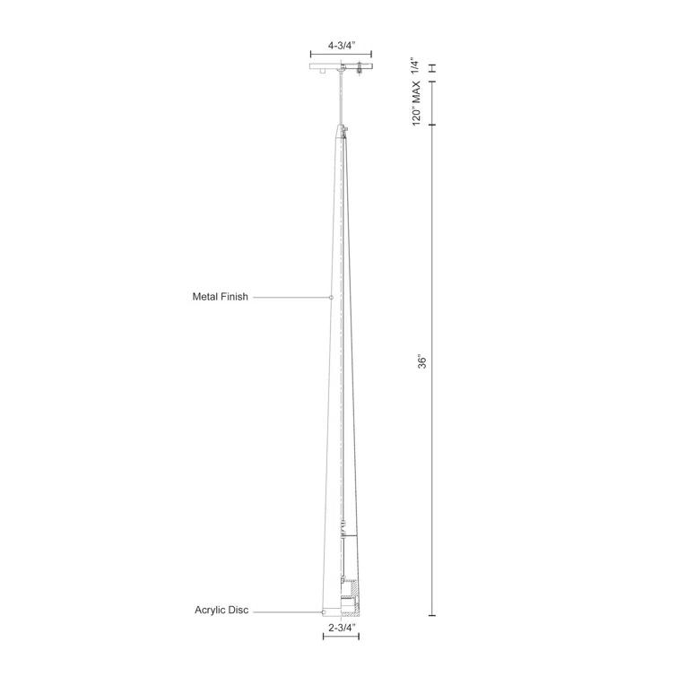Mina 1 - Light LED Single Pendant