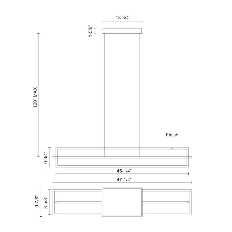 Mondrian 2 - Light LED Kitchen Island Pendant