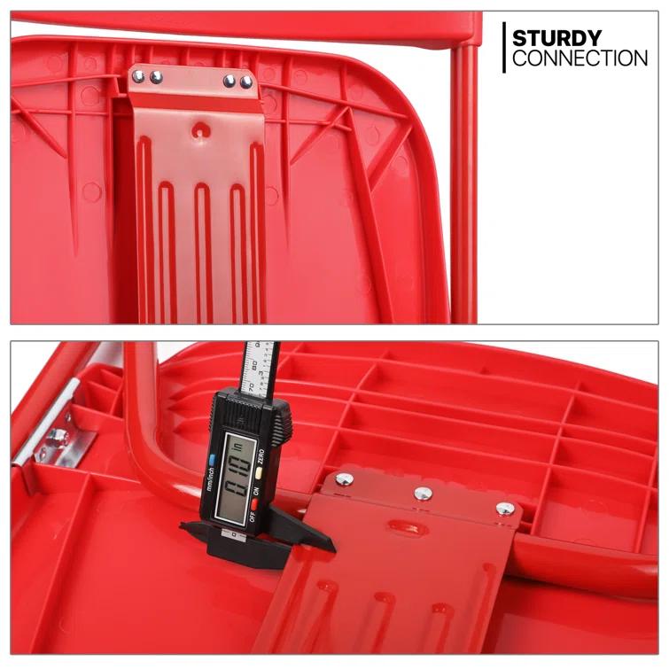 Laione Plastic Stackable Folding Chairs, Patio Garden Wedding Party Event Seat for Indoor Outdoor (Set of 10)