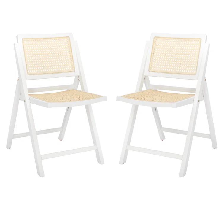 Dan Rattan Folding Dining Chair