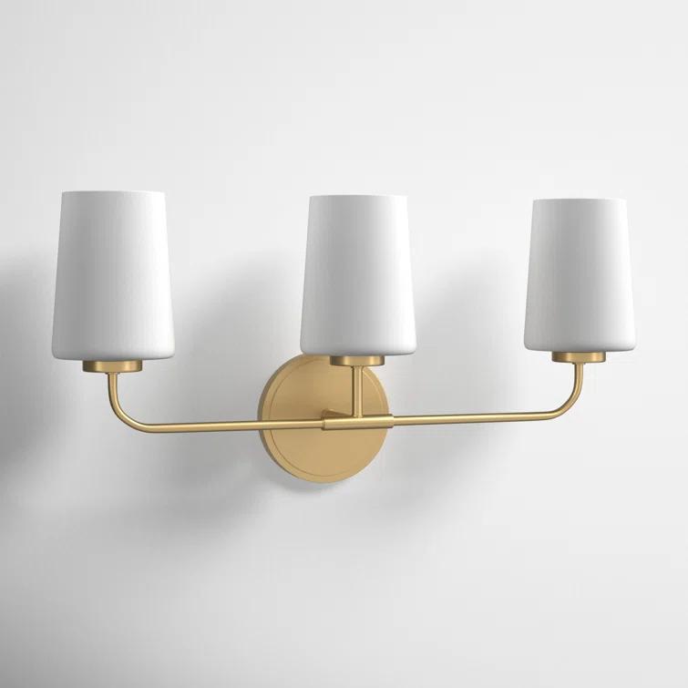 Fitz 3 Light Frosted Dimmable Vanity Light