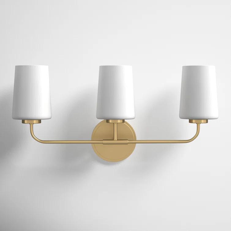 Fitz 3 Light Frosted Dimmable Vanity Light