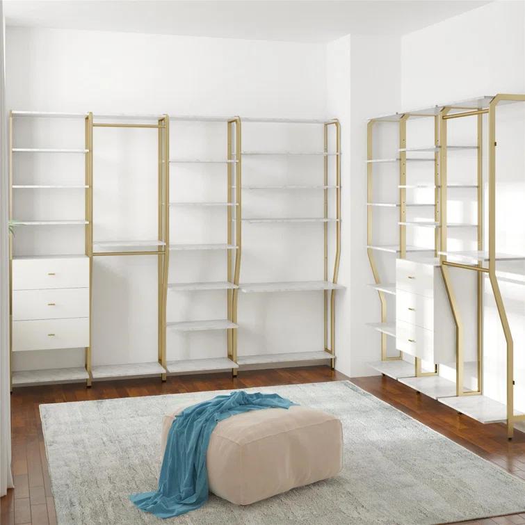 Gwenyth Closet Starter Kit with Hanging Rods