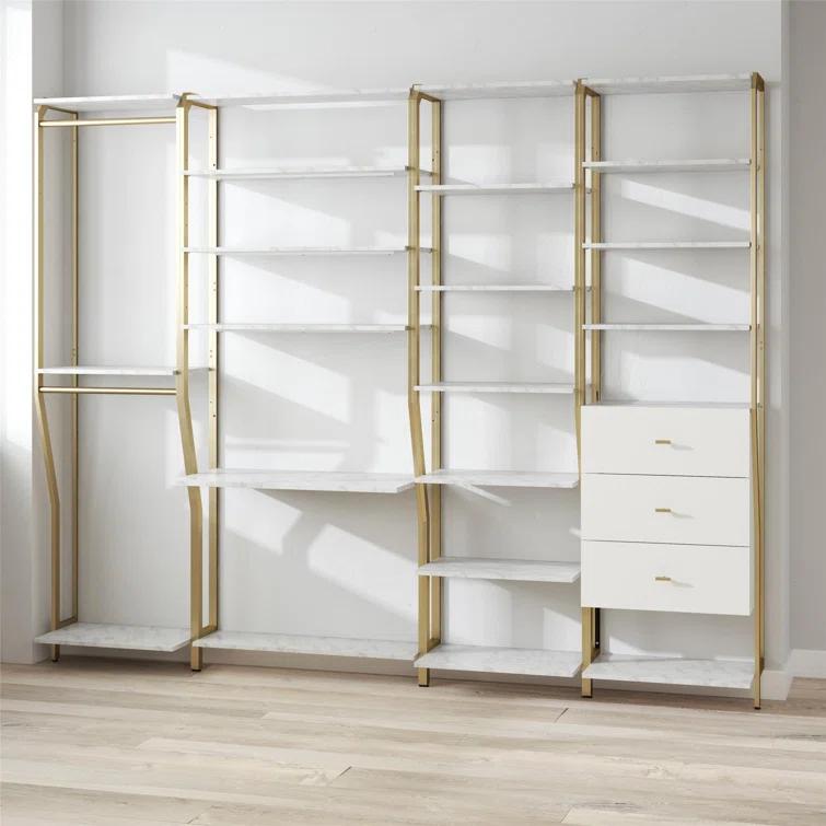 Gwenyth Closet Starter Kit with Hanging Rods