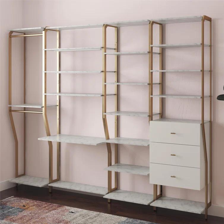 Gwenyth Closet Starter Kit with Hanging Rods