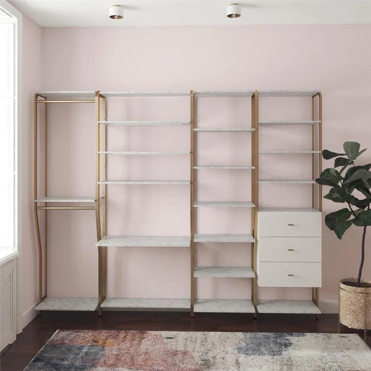 Gwenyth Closet Starter Kit with Hanging Rods