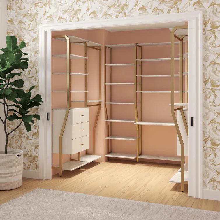 Gwenyth Closet Starter Kit with Hanging Rods