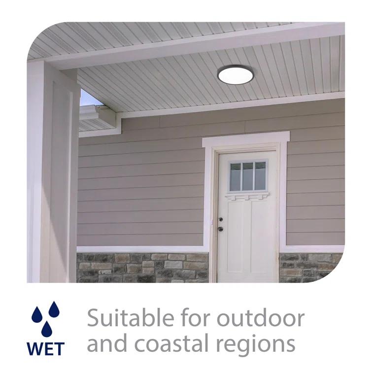 Simple Circle Dimmable LED Flush Mount Light