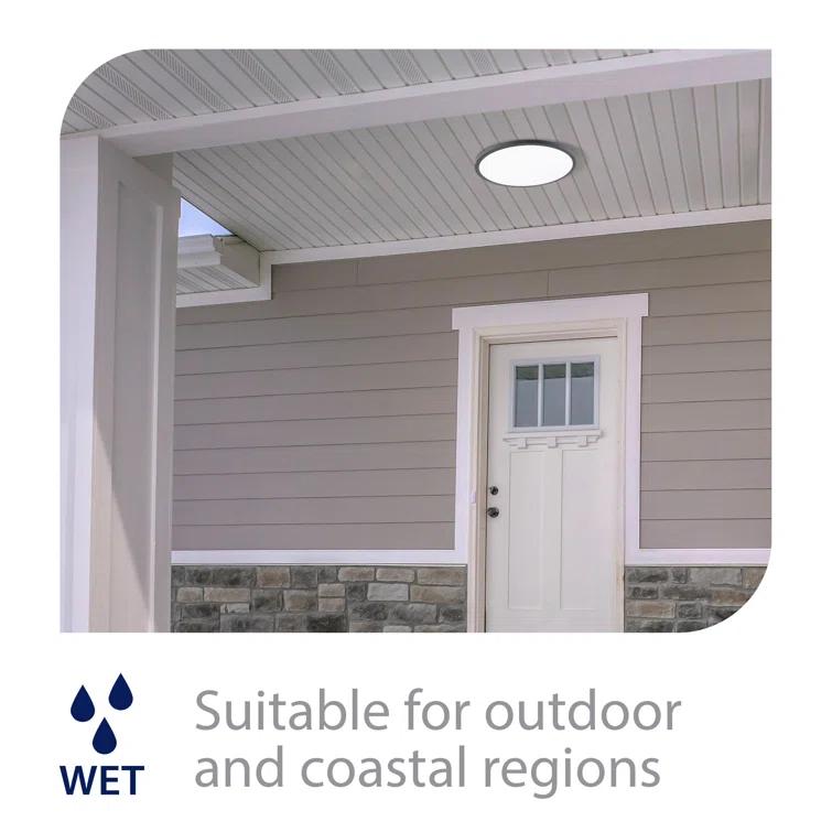 Simple Circle Dimmable LED Flush Mount Light