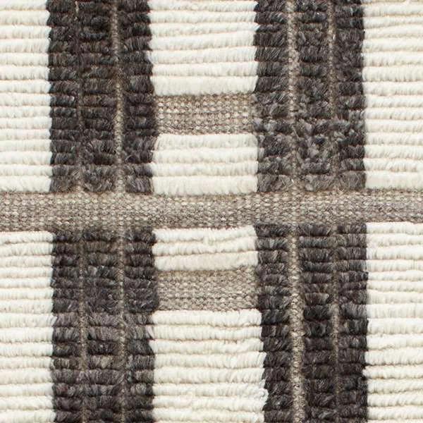 Everett Ivory/Grey Hand Knotted Wool Rug