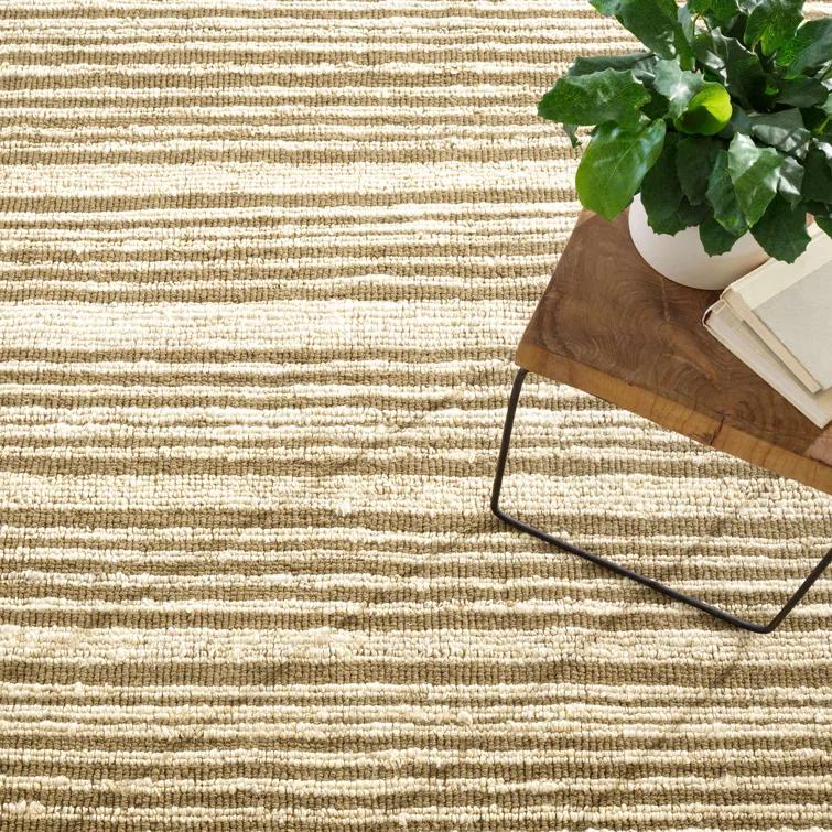 Dash and Albert Rugs Calder Stripe Kelp Handwoven Jute Rug