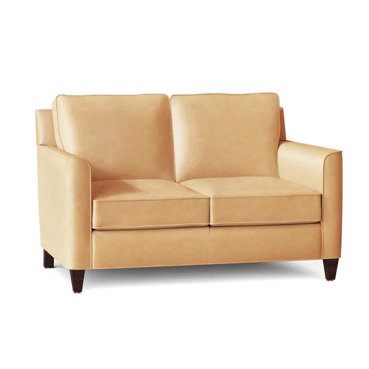 Yorba 54.5'' Leather Loveseat