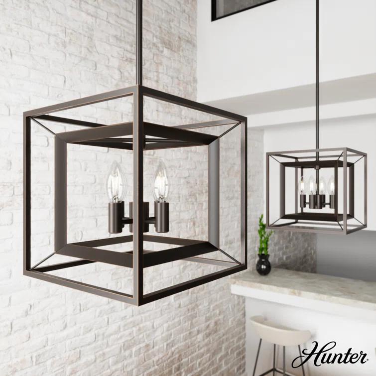 Doherty 4 - Light Rectangle 12 inch Pendant