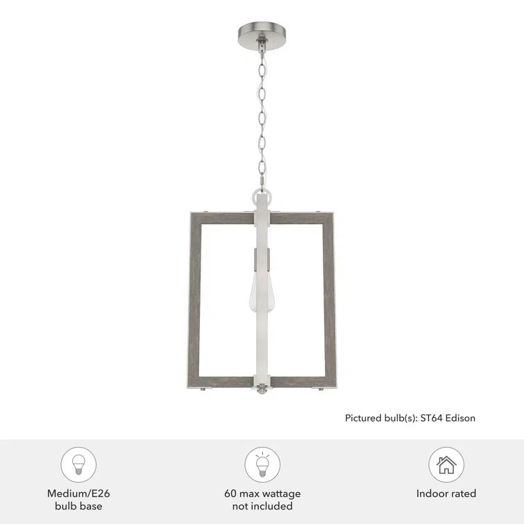 Woodburn 1 - Light Single Geometric Pendant