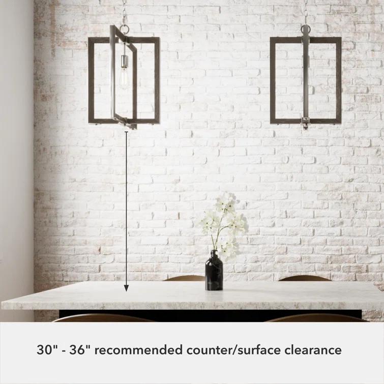 Woodburn 1 - Light Single Geometric Pendant