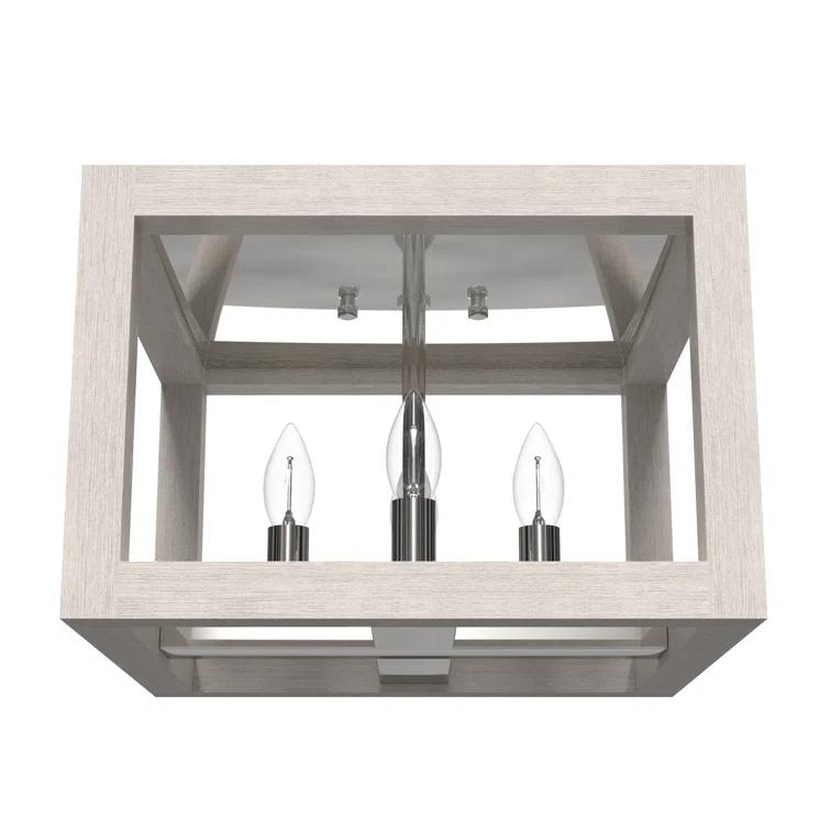 Hunter Fan Squire Manor 4 Light Flush Mount Ceiling Light Fixture
