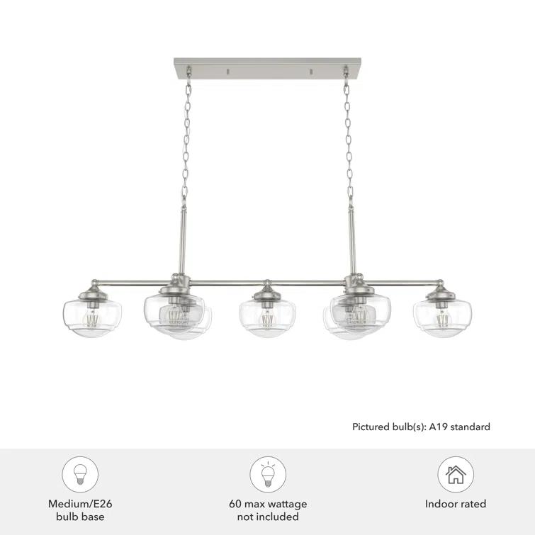 Saddle Creek 7 - Light Kitchen Island Linear Pendant