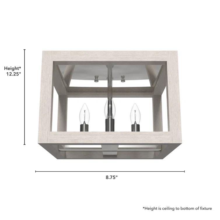 Hunter Fan Squire Manor 4 Light Flush Mount Ceiling Light Fixture