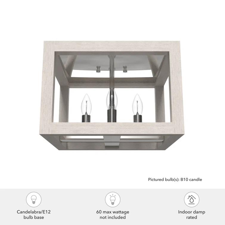 Hunter Fan Squire Manor 4 Light Flush Mount Ceiling Light Fixture