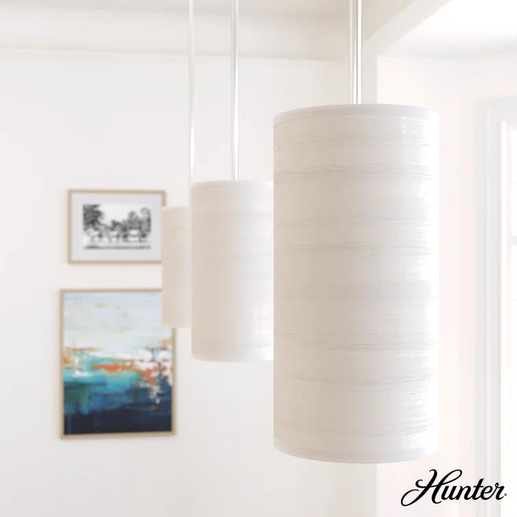 Hunter Fan Chevron 1 - Light Single Cylinder Mini Pendant