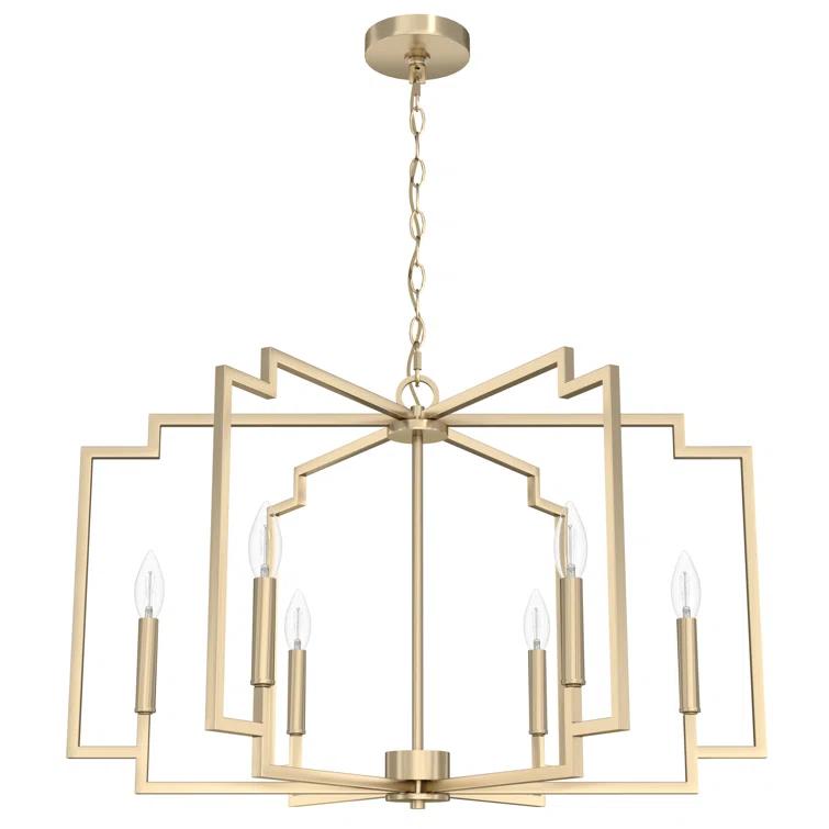 Hunter 30 Inch Zoanne 6 Light Chandelier Ceiling Light Fixture
