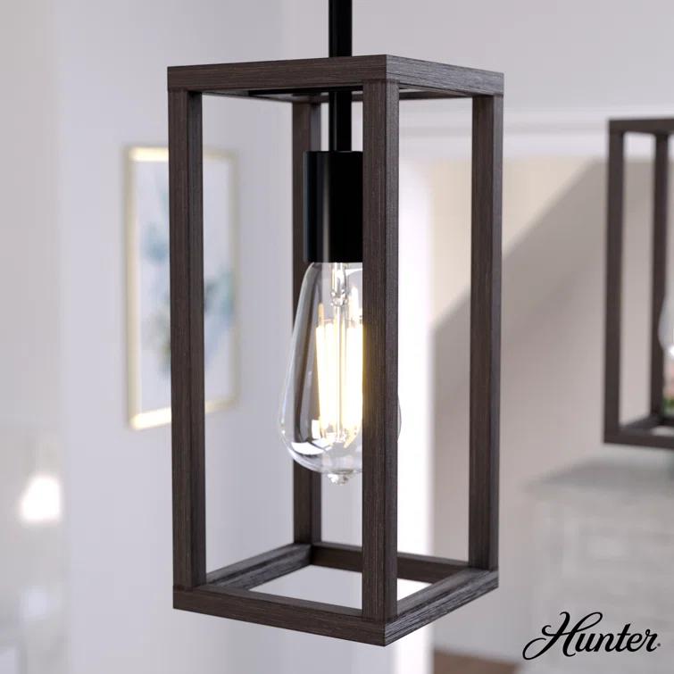 Hunter Fan Squire Manor 1 - Light Rectangle Mini Pendant