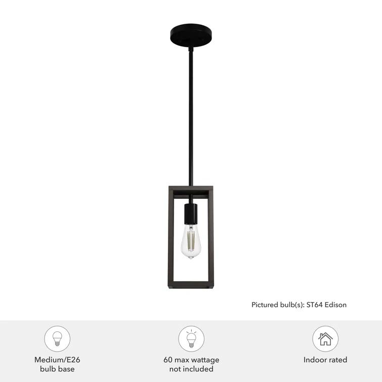 Hunter Fan Squire Manor 1 - Light Rectangle Mini Pendant