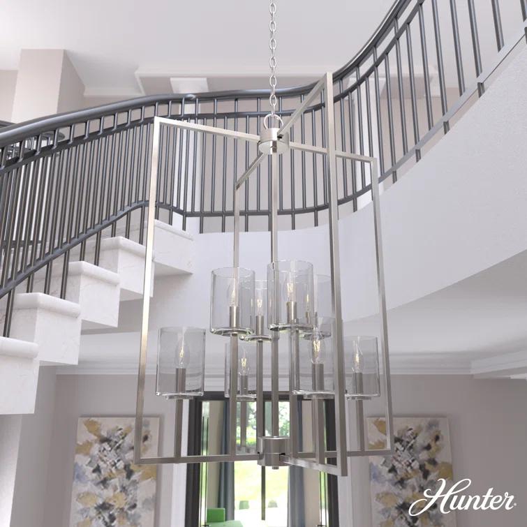 Hunter Fan Kerrison 8 - Light Geometric Large Foyer Pendant