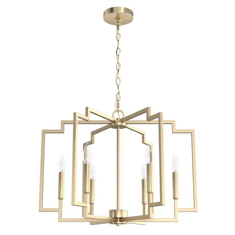 Hunter 30 Inch Zoanne 6 Light Chandelier Ceiling Light Fixture
