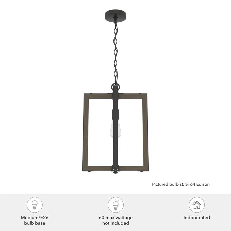 Woodburn 1 - Light Single Geometric Pendant