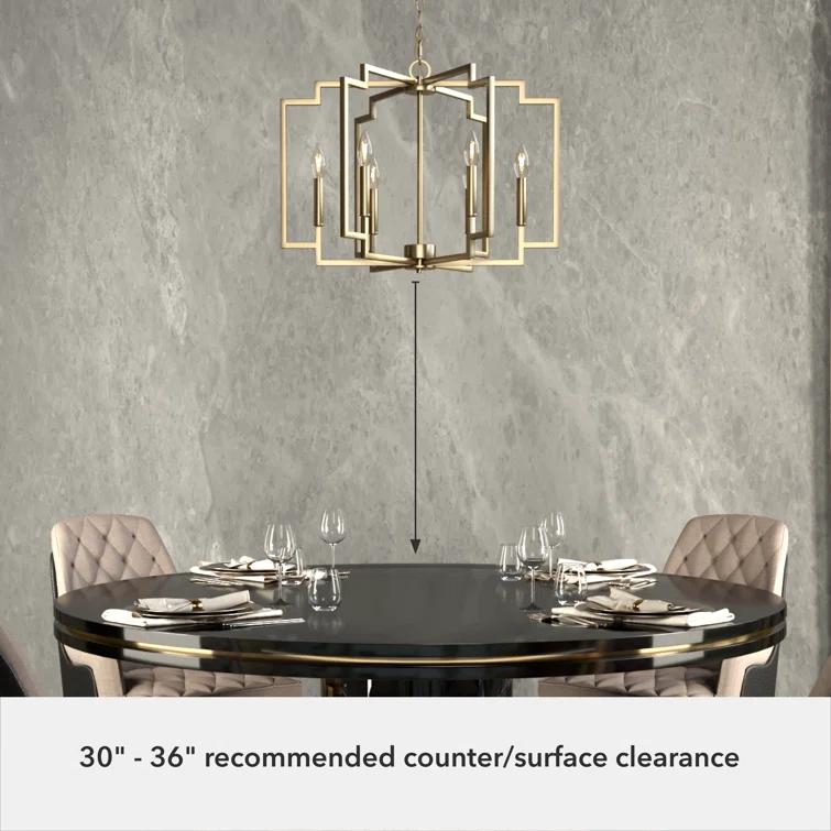 Hunter 30 Inch Zoanne 6 Light Chandelier Ceiling Light Fixture