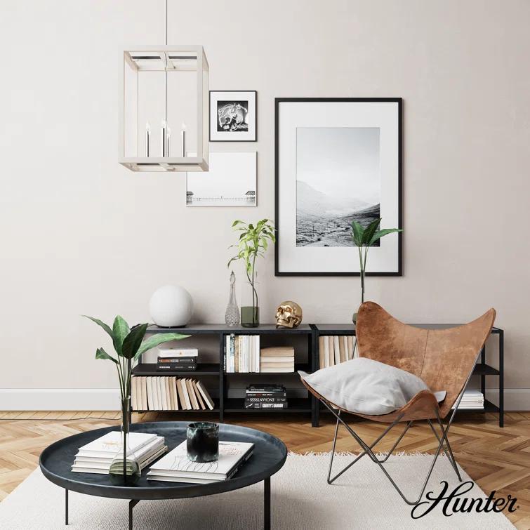 Hunter Fan Squire Manor 4 - Light Square 12 inch Pendant