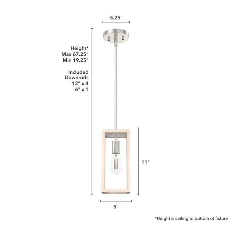 Squire Manor 1 - Light Rectangle Mini Pendant